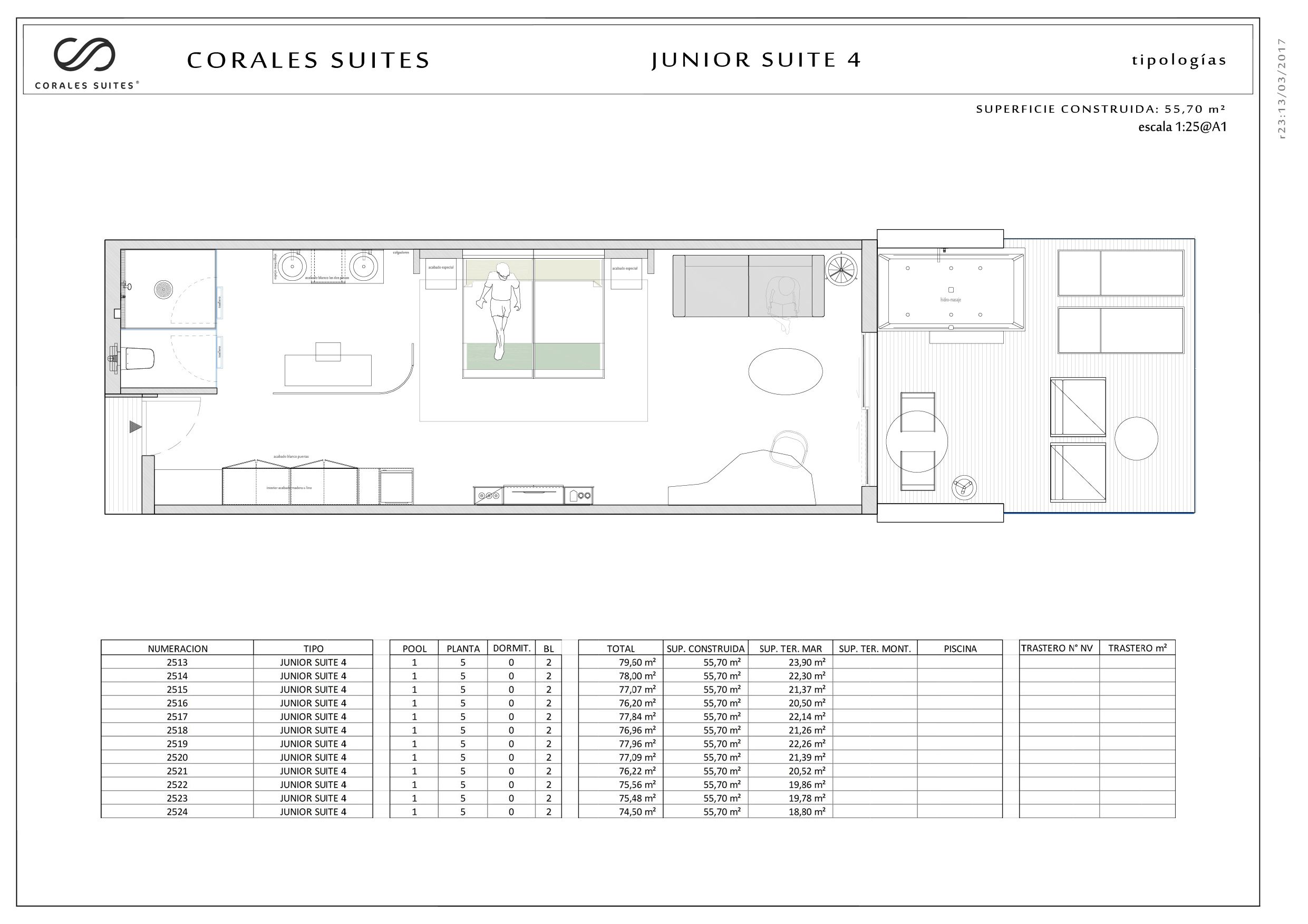 Corales Beach Floor Plan 5th floor
