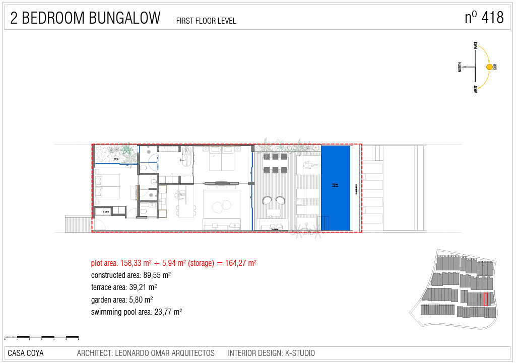 Floor plan of Apartment 418 Royal Hideaway Corales Villas showing living areas and terrace