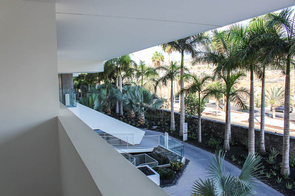 Private terrace with panoramic mountain views and direct access from the bedrooms in Royal Hideaway Corales Suites apartment 1308