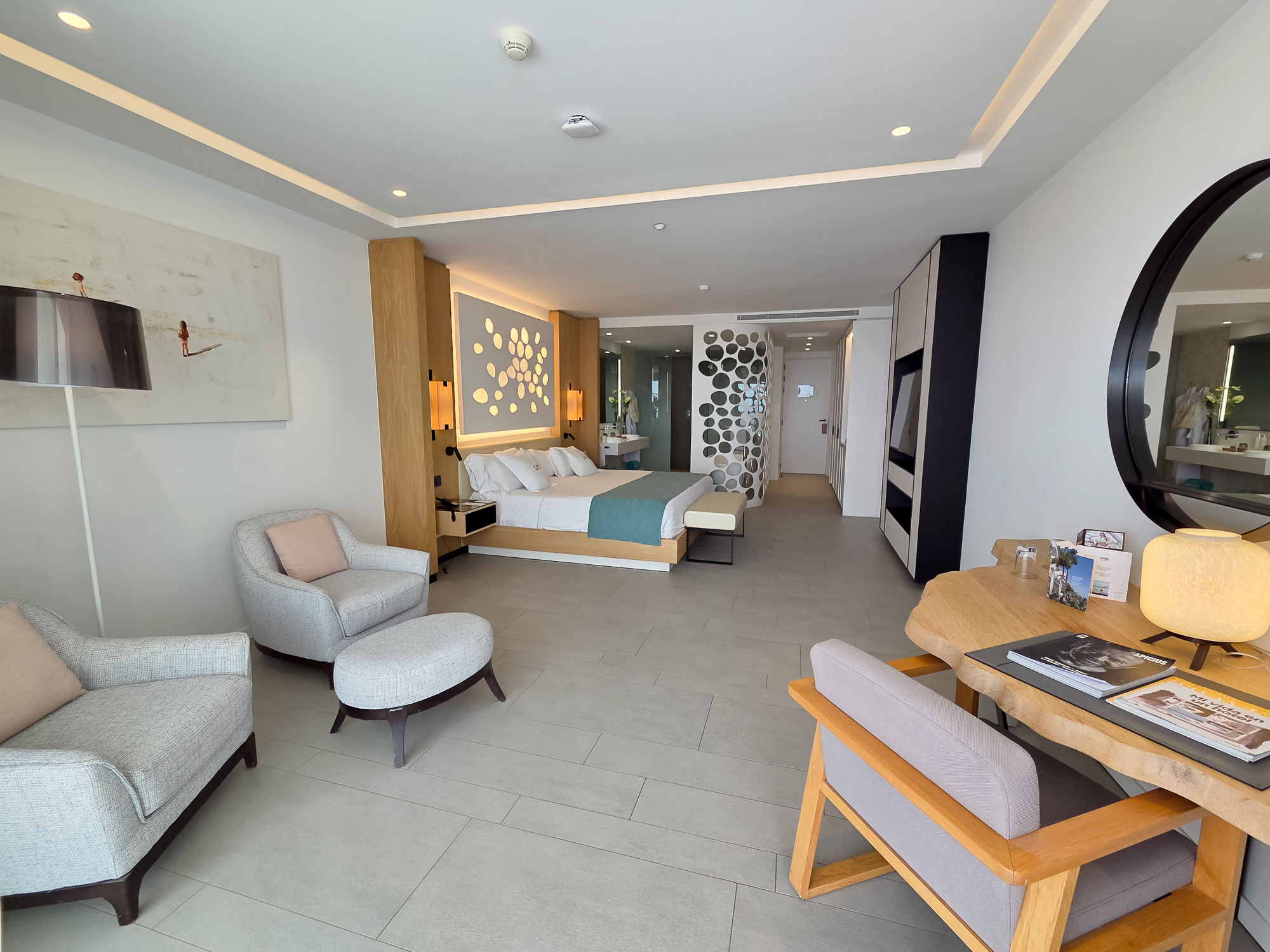 Corner Junior Suite 2401 with panoramic ocean views at Royal Hideaway Corales Beach in La Caleta, Tenerife.
