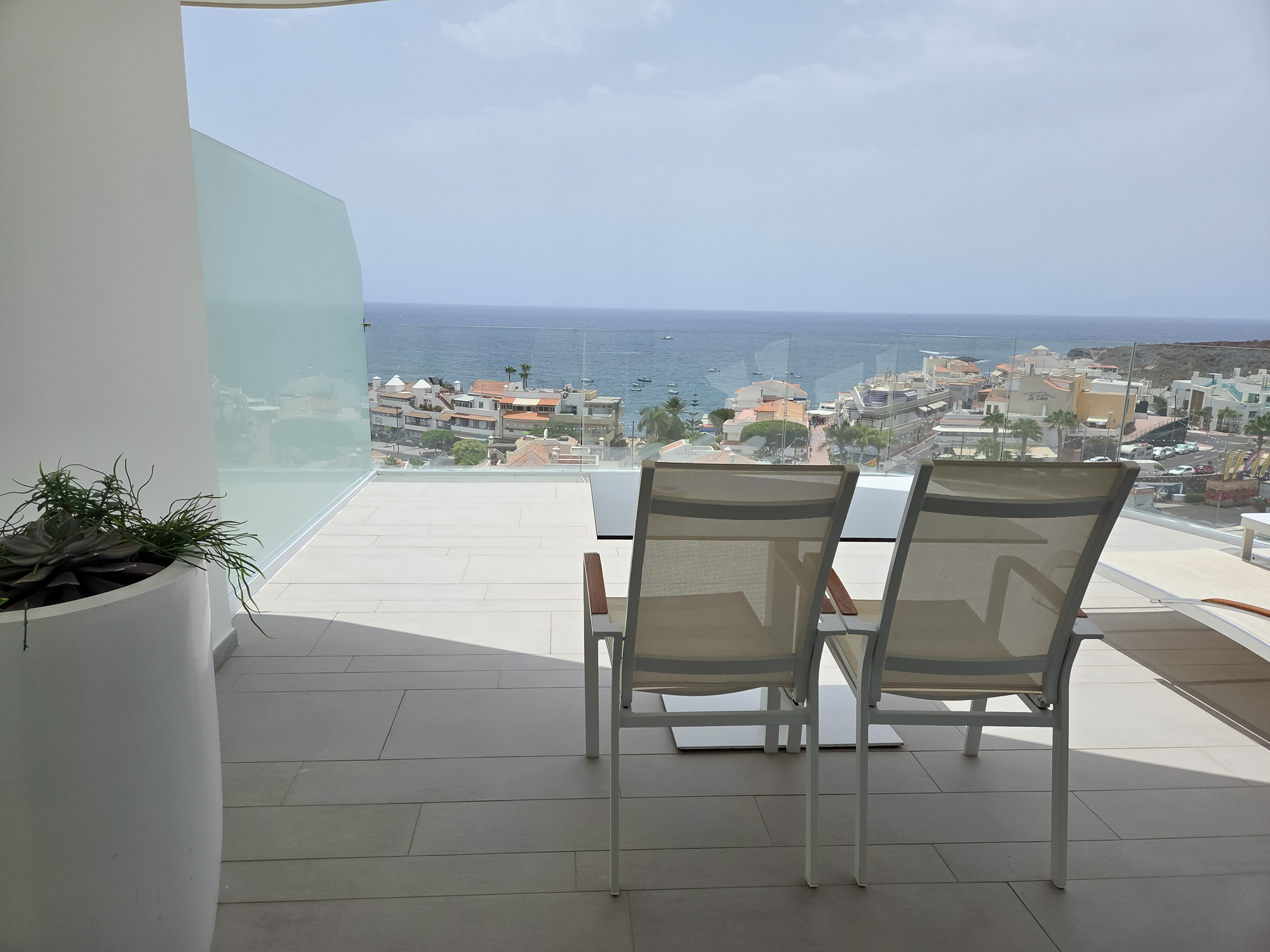 Corner Junior Suite 2401 with panoramic ocean views at Royal Hideaway Corales Beach in La Caleta, Tenerife.