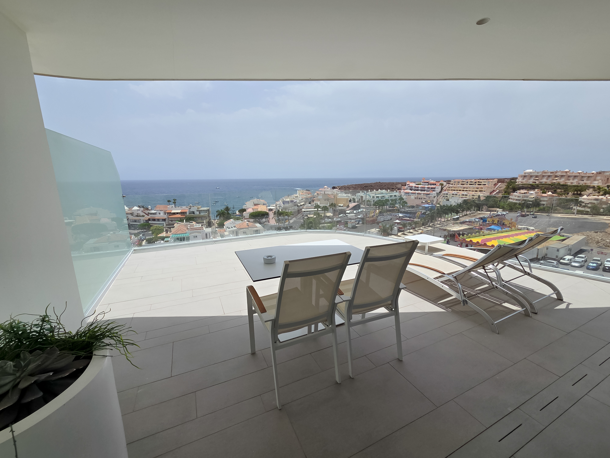 Corner Junior Suite 2401 with panoramic ocean views at Royal Hideaway Corales Beach in La Caleta, Tenerife.