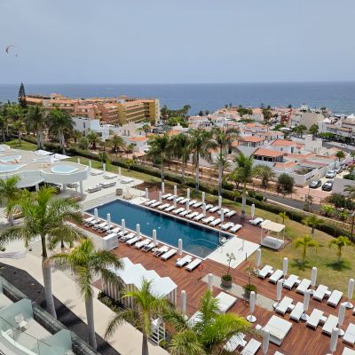 Corner Junior Suite 2401 with panoramic ocean views at Royal Hideaway Corales Beach in La Caleta, Tenerife.